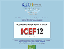 Tablet Screenshot of icef11.org